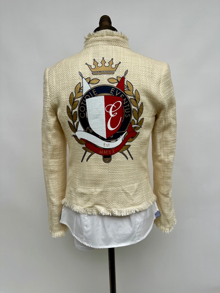 Womens Cream Boucle Jacket