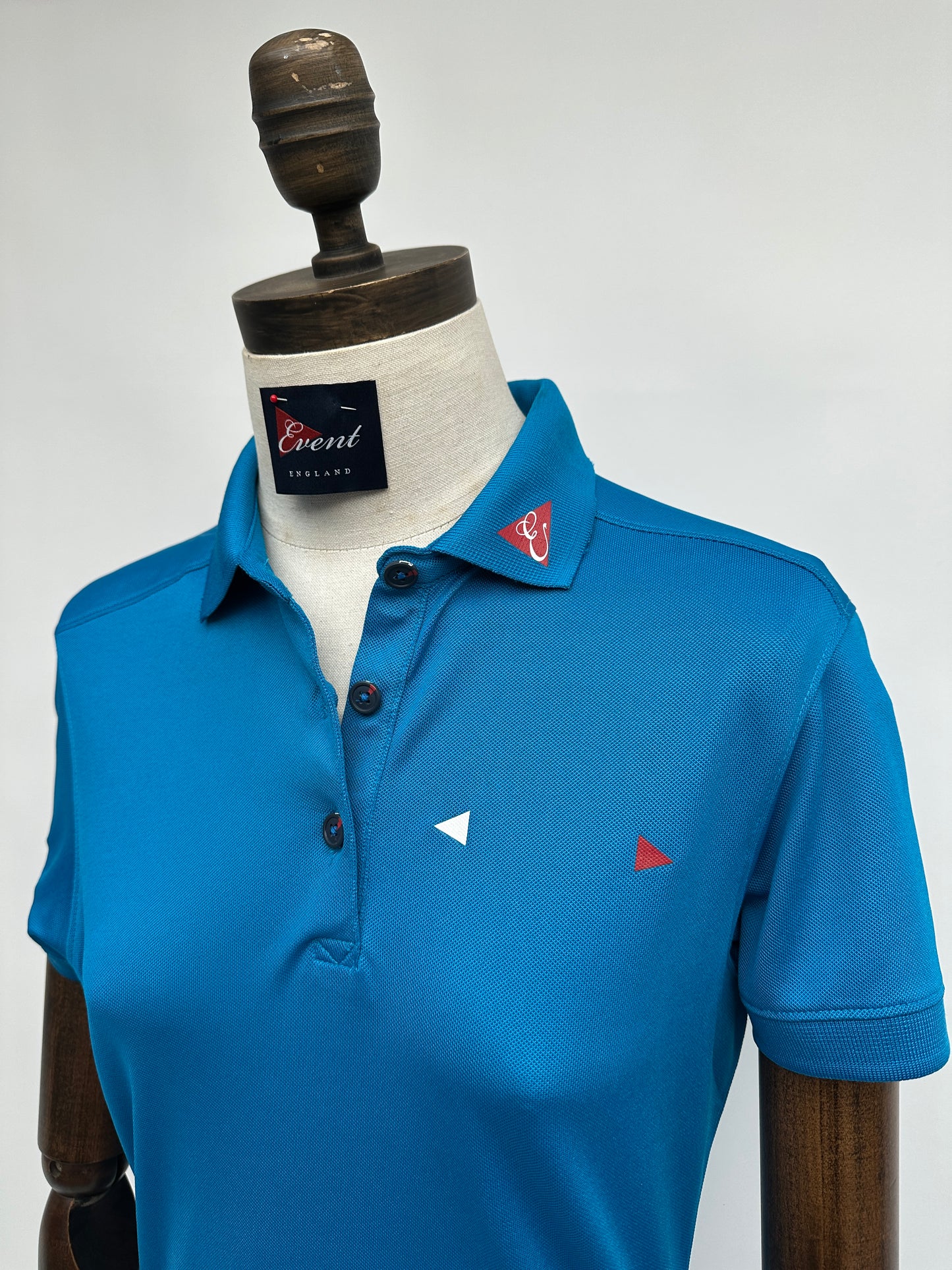 Womens Shimmer Stretch Flag Polo