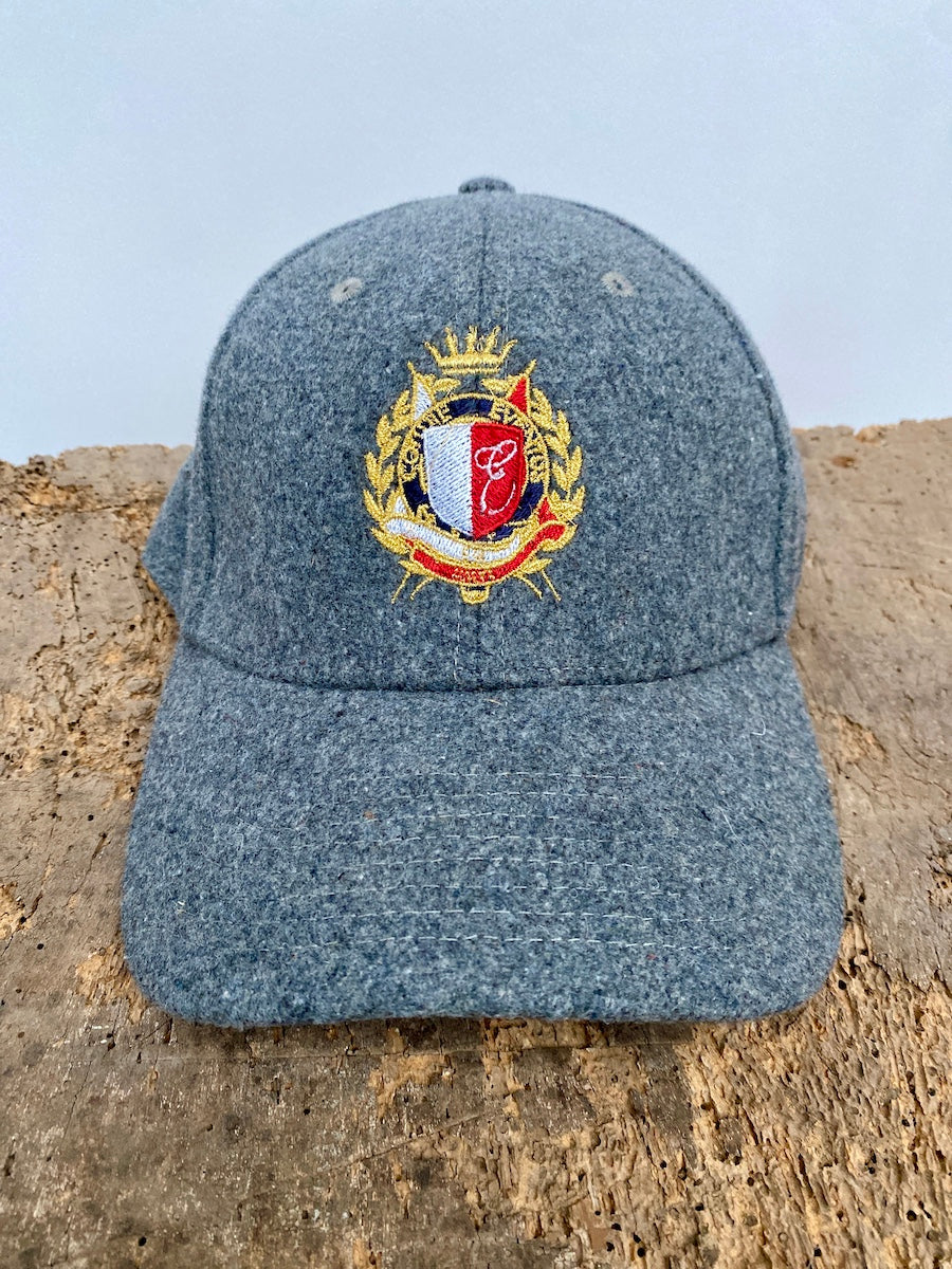 Melton Wool Crest Baseball Cap