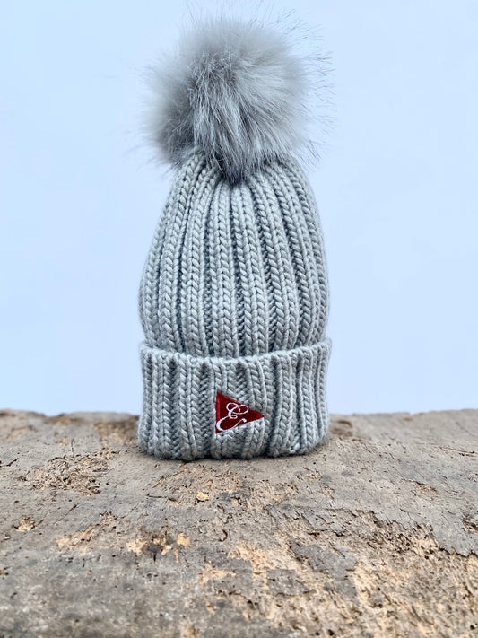 Chunky Rib Pom Pom Beanie