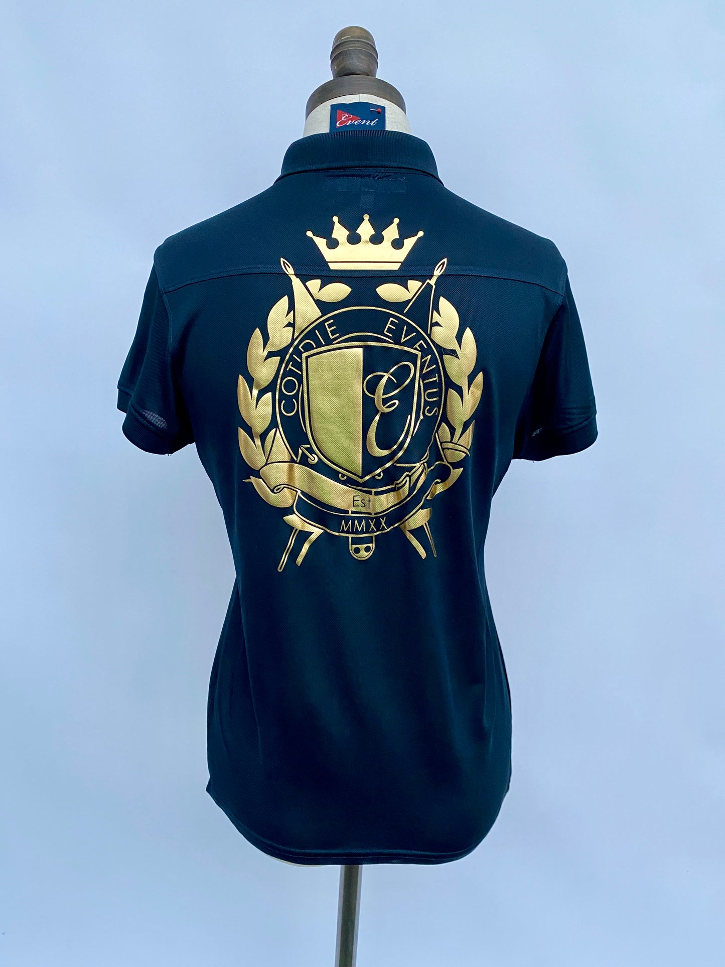 Womens Shimmer Crest Stretch Polo