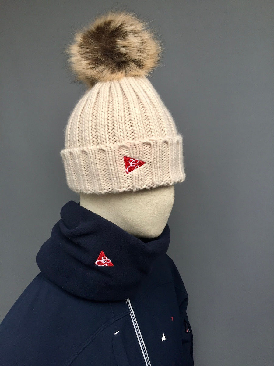 Chunky Rib Pom Pom Beanie