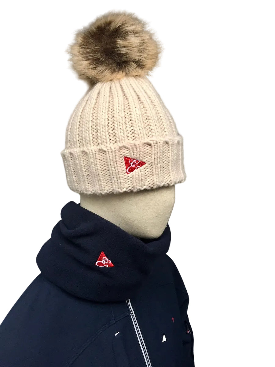 Chunky Rib Pom Pom Beanie