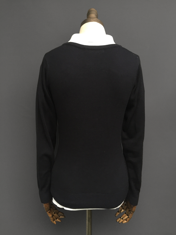 Womens V Neck Flag Sweater