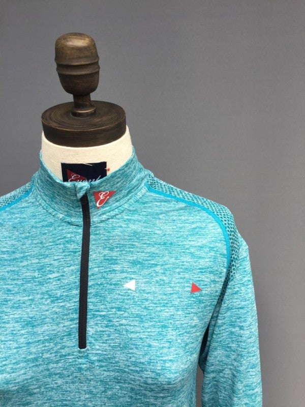 Womens 3D Stretch Zip Top