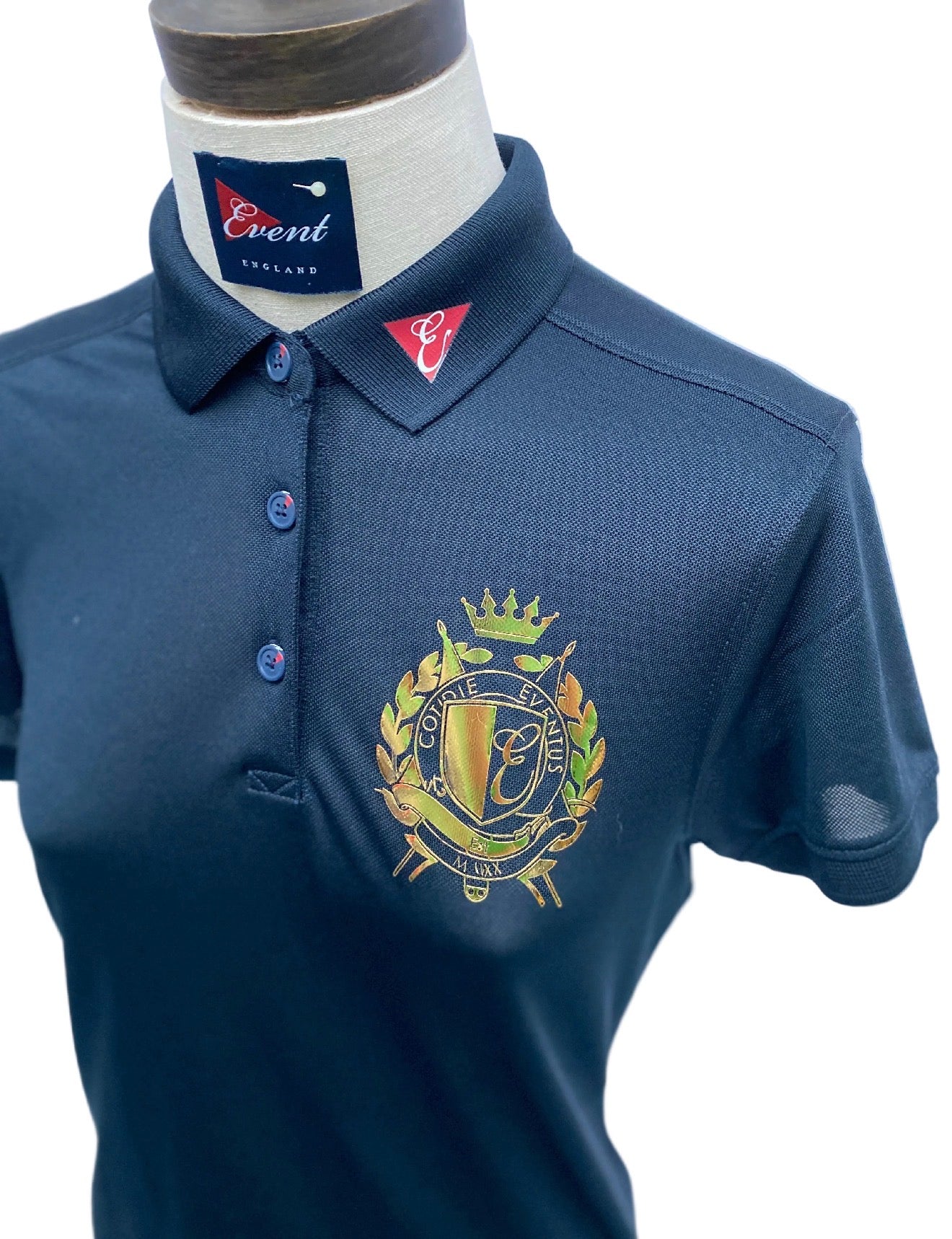 Event Shimmer Gold Crest Technical Polo